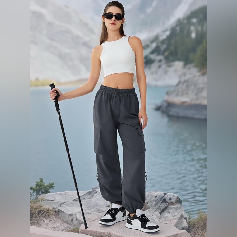 Dark Gray Cargo Pants - Picture 2 of 2
